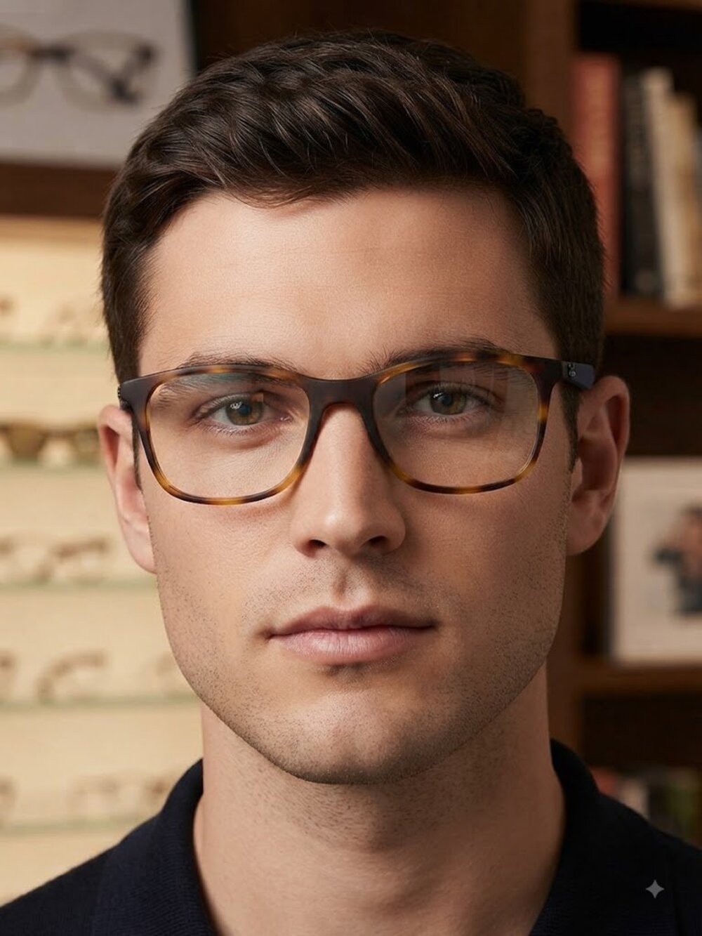 Ray-Ban Tortoiseshell Rectangular Eyeglasses Frames
